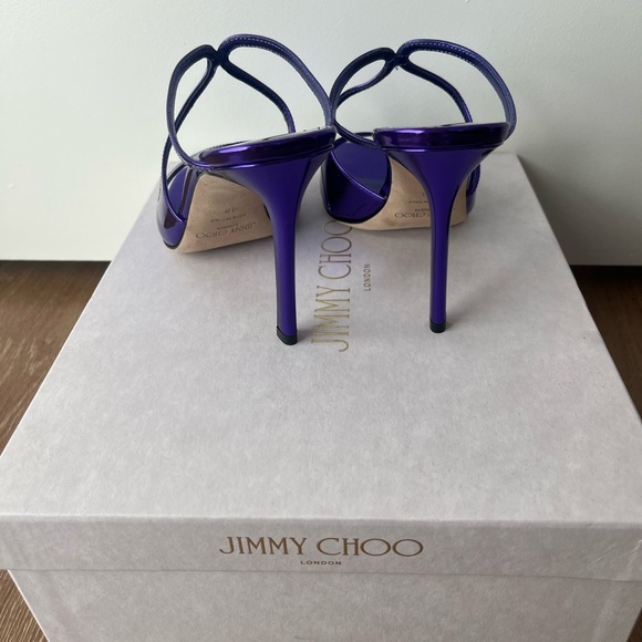 Jimmy Choo Purple Ansie 95 - Picture 4 of 7